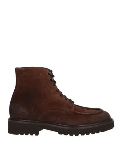 Doucal's Derby Boot Bordato In Brown