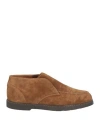 Doucal's Man Ankle Boots Camel Size 9 Leather In Beige