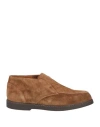 Doucal's Man Ankle Boots Brown Size 11 Leather In Beige