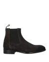 Doucal's Man Ankle Boots Charcoal Size 6 Leather In Grey