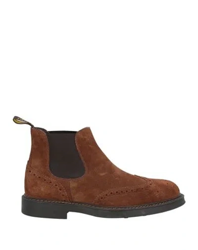 Doucal's Man Ankle Boots Chocolate Brown Size 7 Leather