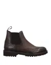 Doucal's Man Ankle Boots Cocoa Size 8 Soft Leather In Brown