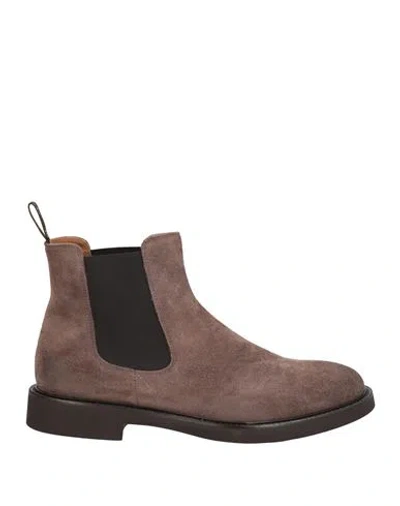 Doucal's Man Ankle Boots Chocolate Brown Size 9.5 Soft Leather