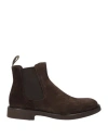 Doucal's Man Ankle Boots Dark Brown Size 8.5 Leather In Brown