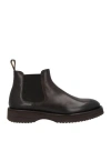 Doucal's Man Ankle Boots Dark Brown Size 6 Calfskin In Brown