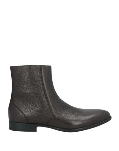 Doucal's Man Ankle Boots Dark Brown Size 9 Calfskin