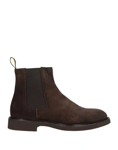 Doucal's Man Ankle Boots Dark Brown Size 9 Leather