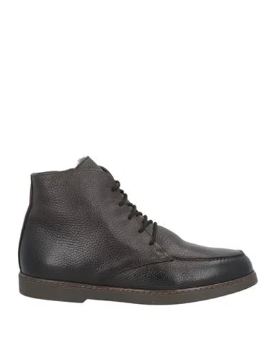 Doucal's Man Ankle Boots Dark Brown Size 9 Leather