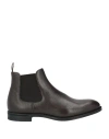 Doucal's Man Ankle Boots Charcoal Size 8 Leather In Brown