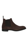 Doucal's Man Ankle Boots Dark Brown Size 9 Leather In Brown