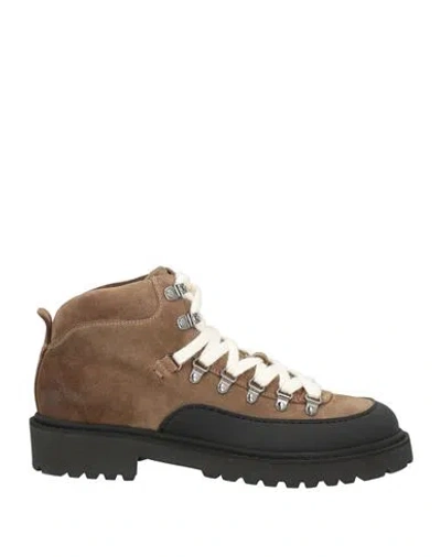 Doucal's Man Ankle Boots Taupe Size 9 Leather In Grey