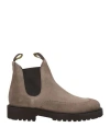 Doucal's Man Ankle Boots Khaki Size 9 Leather In Sand