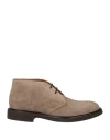 Doucal's Cappuccino Suede Ankle Boots In Khaki