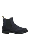 Doucal's Loafer With Logo In Blue