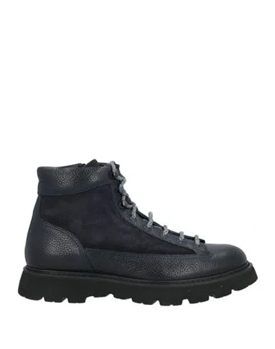 Doucal's Man Ankle Boots Midnight Blue Size 8.5 Leather