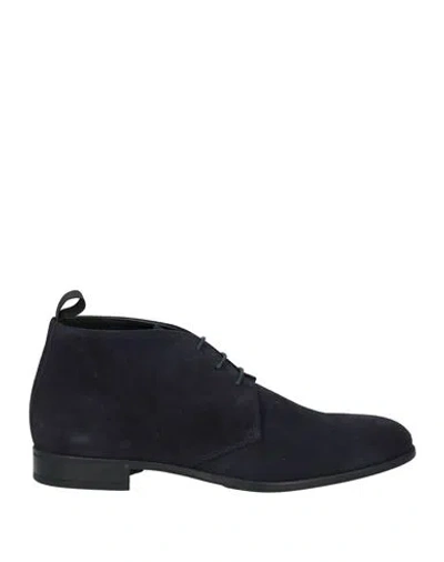 Doucal's Man Ankle Boots Midnight Blue Size 9 Leather