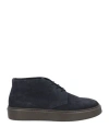 Doucal's Man Ankle Boots Navy Size 11 Leather In Navy Blue