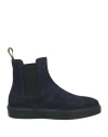 Doucal's Man Ankle Boots Navy Size 6 Leather In Navy Blue