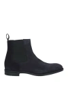 Doucal's Man Ankle Boots Navy Size 6.5 Leather In Navy Blue