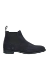 Doucal's Man Ankle Boots Navy Size 9 Leather In Navy Blue