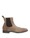 Doucal's Man Ankle Boots Sand Size 13 Leather In Beige