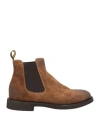 Doucal's Man Ankle Boots Tan Size 11 Soft Leather In Brown