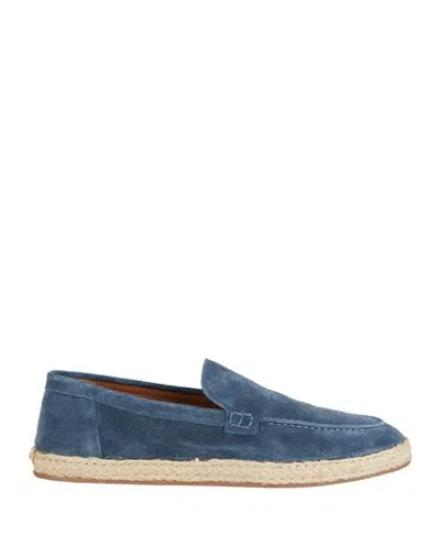 Doucal's Man Espadrilles Blue Size 8 Leather