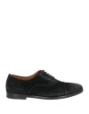 Doucal's Man Lace-up Shoes Black Size 7.5 Leather