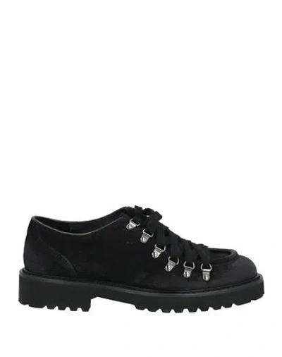 Doucal's Man Lace-up Shoes Black Size 8.5 Leather