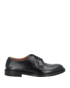 Doucal's Man Lace-up Shoes Midnight Blue Size 6.5 Soft Leather In Black