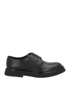 Doucal's Man Lace-up Shoes Black Size 9 Leather