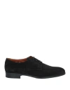 Doucal's Man Lace-up Shoes Black Size 9 Leather