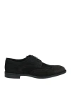 Doucal's Man Lace-up Shoes Black Size 6 Leather In Black