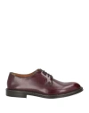 Doucal's Man Lace-up Shoes Brick Red Size 8 Leather