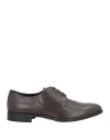 Doucal's Man Lace-up Shoes Charcoal Size 9 Leather In Grey