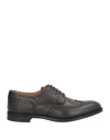Doucal's Leather Oxford Shoes In Brown