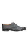Doucal's Man Lace-up Shoes Midnight Blue Size 11.5 Calfskin