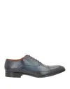 Doucal's Man Lace-up Shoes Midnight Blue Size 11 Soft Leather