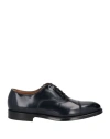 Doucal's Man Lace-up Shoes Midnight Blue Size 8.5 Leather
