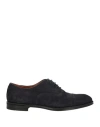 Doucal's Man Lace-up Shoes Midnight Blue Size 9 Leather