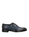 Doucal's Man Lace-up Shoes Navy Size 6.5 Leather In Navy