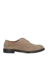 Doucal's Man Lace-up Shoes Taupe Size 8.5 Leather In Grey