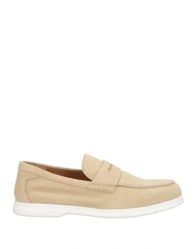 Doucal's Man Loafers Beige Size 7 Leather