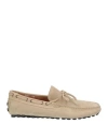 Doucal's Man Loafers Beige Size 9 Leather