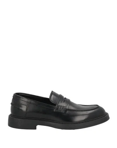 Doucal's Man Loafers Black Size 6 Leather