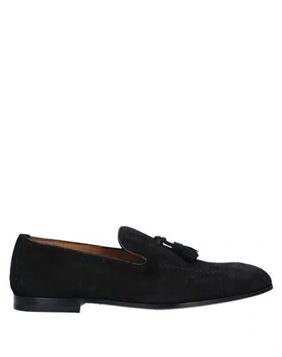 Doucal's Man Loafers Black Size 6 Leather