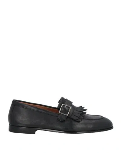 DOUCAL'S DOUCAL'S MAN LOAFERS BLACK SIZE 6 LEATHER