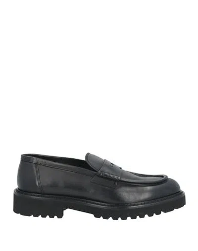 Doucal's Man Loafers Black Size 12.5 Soft Leather In Black
