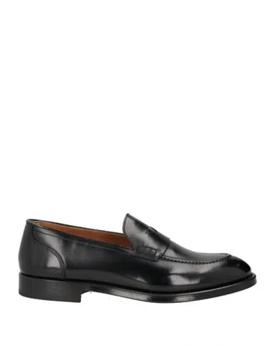Doucal's Man Loafers Black Size 7 Leather