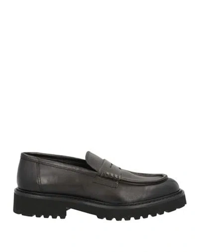 Doucal's Man Loafers Black Size 7 Soft Leather In Black
